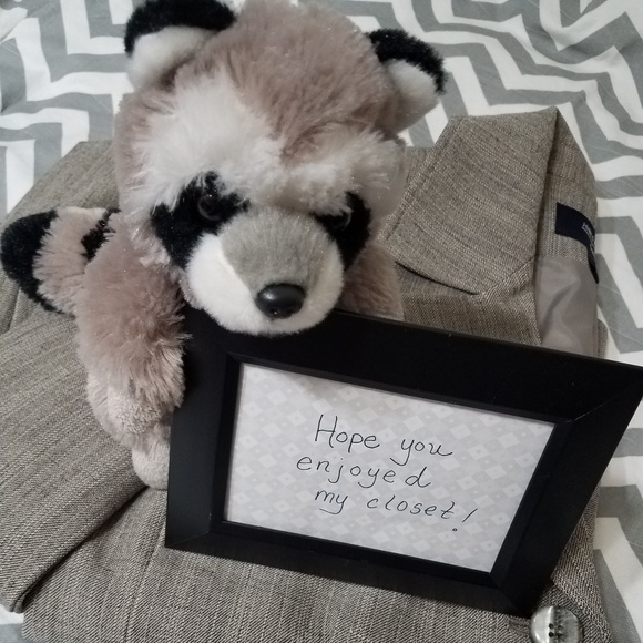 Jones Wear Gray Suit Jacket Blazer lined coat With Pockets Light Academia size 8 - Picture 8 of 8